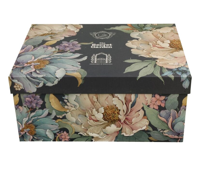 DUO FLOWERS ROYAL 2er-Set Tassen 250 ml PEONY BLUE (Pfingstrose) mit Untertassen, New Bone China Porzellan – Bild 5
