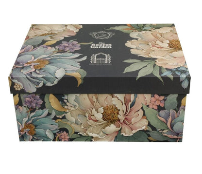 DUO FLOWERS ROYAL 2er-Set Tassen 250 ml PEONY BLUE (Pfingstrose) mit Untertassen, New Bone China Porzellan – Bild 5