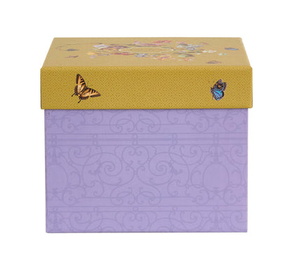 DUO 2er-Set Tassen FLORAL RHAPSODY, 270 ml mit Untertassen, New Bone China Porzellan