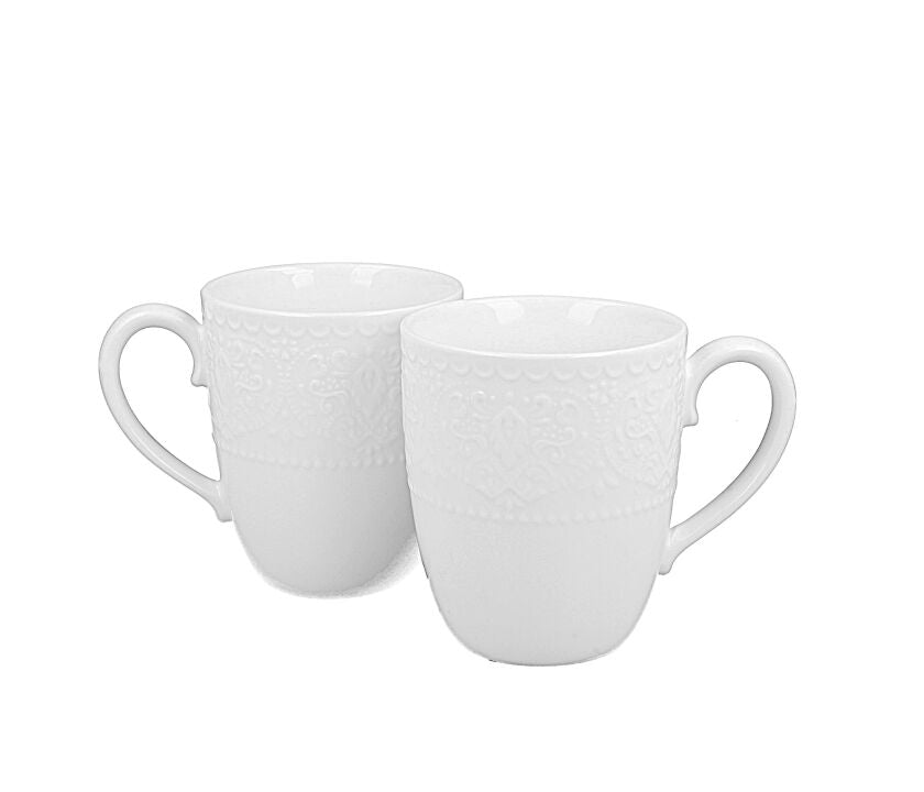 DUO WHITE COLLECTION 2er Set Becher ALICE 370 ml New Bone China Porzellan – Bild 2