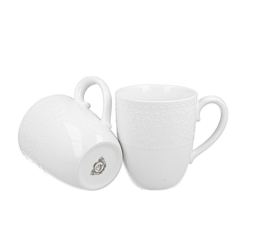 DUO WHITE COLLECTION 2er Set Becher ALICE 370 ml New Bone China Porzellan – Bild 3