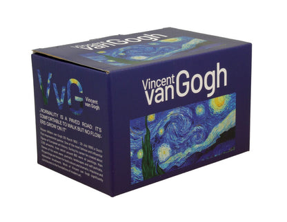 DUO ART GALLERY 2er-Set Klassischer Becher 360 ml STARRY NIGHT inspired by Van Gogh New Bone China Porzellan – Bild 3