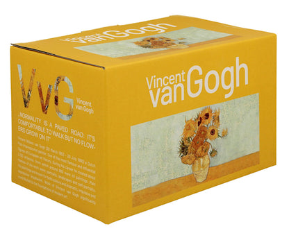 DUO ART GALLERY 2er-Set Becher 360 ml SUNFLOWERS inspired by Van Gogh New Bone China Porzellan – Bild 4