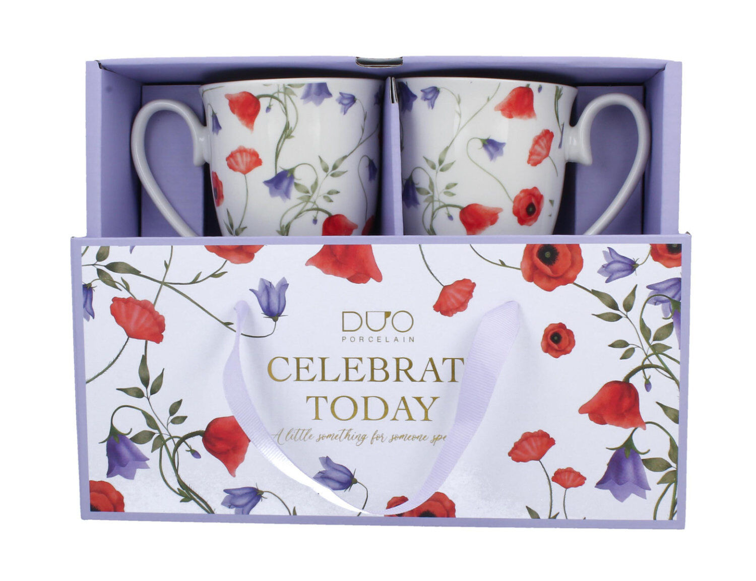DUO 2er-Set Becher ANGELA mit Fuß, 340 ml, New Bone China Porzellan, in Geschenkbox – Bild 4