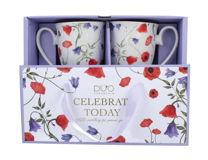DUO 2er-Set Becher ANGELA mit Fuß, 340 ml, New Bone China Porzellan, in Geschenkbox – Bild 4