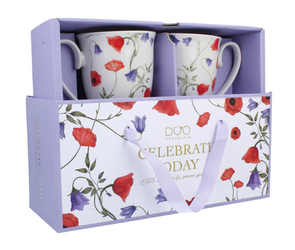 DUO 2er-Set Becher ANGELA mit Fuß, 340 ml, New Bone China Porzellan, in Geschenkbox – Bild 7