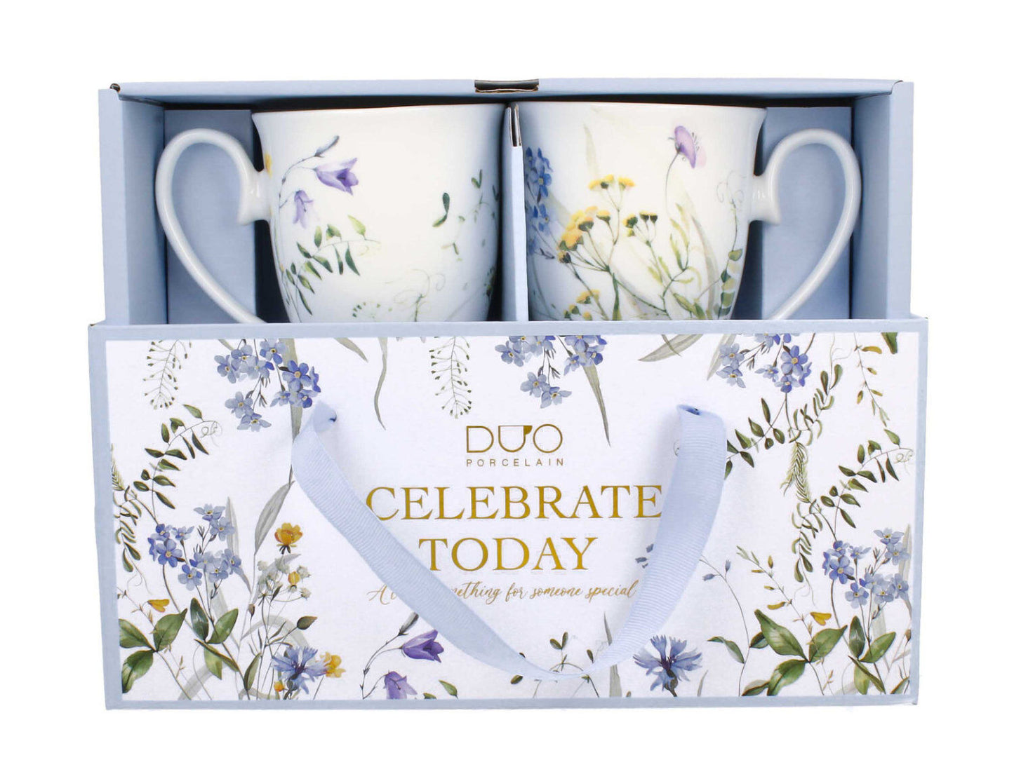 DUO 2er-Set Becher MELODY mit Fuß, 340 ml, New Bone China Porzellan, in Geschenkbox – Bild 4