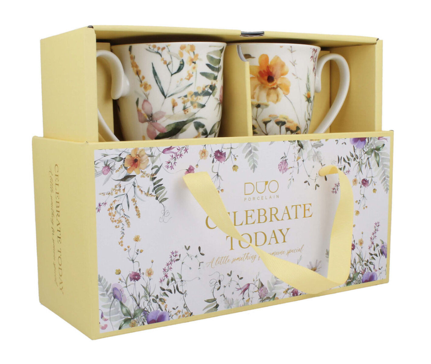 DUO 2er-Set Becher PANSY mit Fuß, 340 ml, New Bone China Porzellan, in Geschenkbox – Bild 7