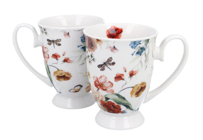 DUO 2er-Set Becher REBECCA mit Fuß, 340 ml, New Bone China Porzellan, in Geschenkbox – Bild 2