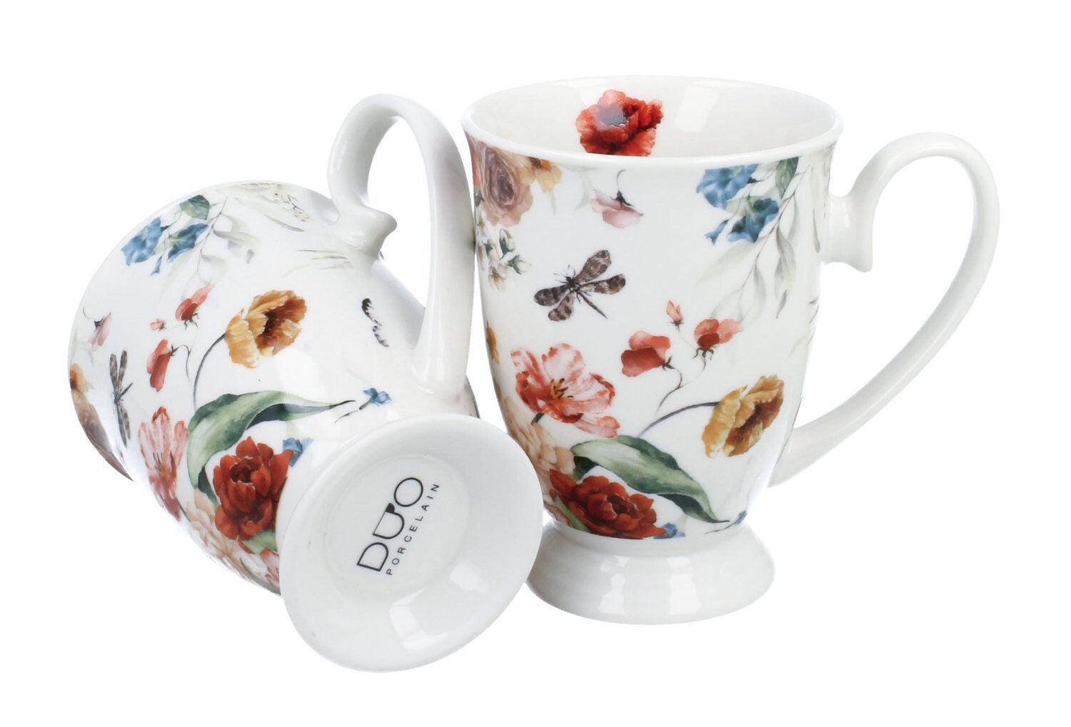 DUO 2er-Set Becher REBECCA mit Fuß, 340 ml, New Bone China Porzellan, in Geschenkbox – Bild 3
