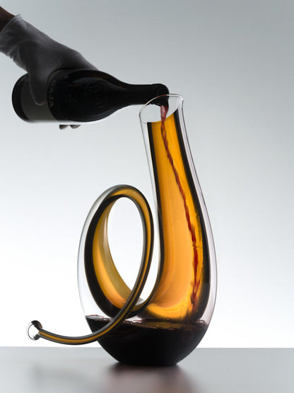 RIEDEL 2014/02 HORN Dekanter aus Kristallglas, hangefertigt / Design-Dekanter – Bild 7