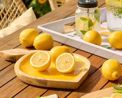 ZELLER 25706 Servierschale LEMON aus Mangoholz, ca. 37 x 23 x 2 cm