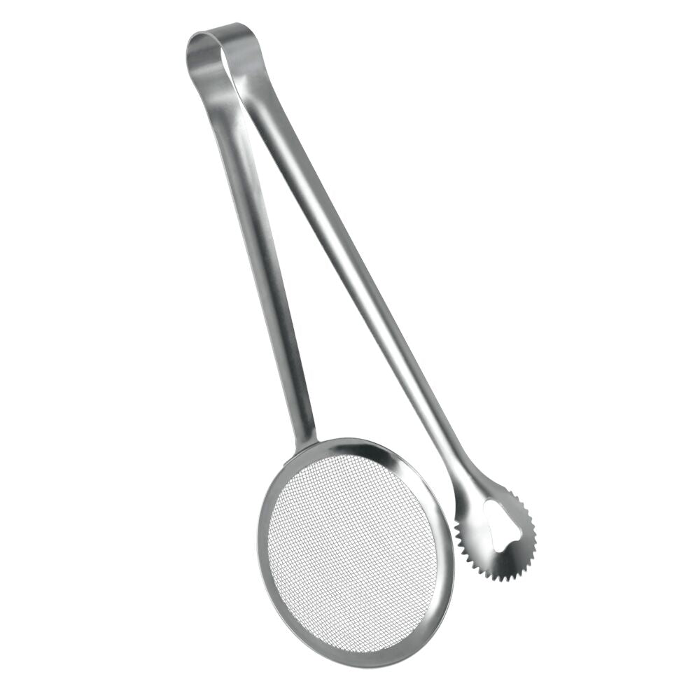METALTEX 204104010 Frittierzange 3 in 1 aus pflegeleichtem INOX / Greifzange / Edelstahlzange