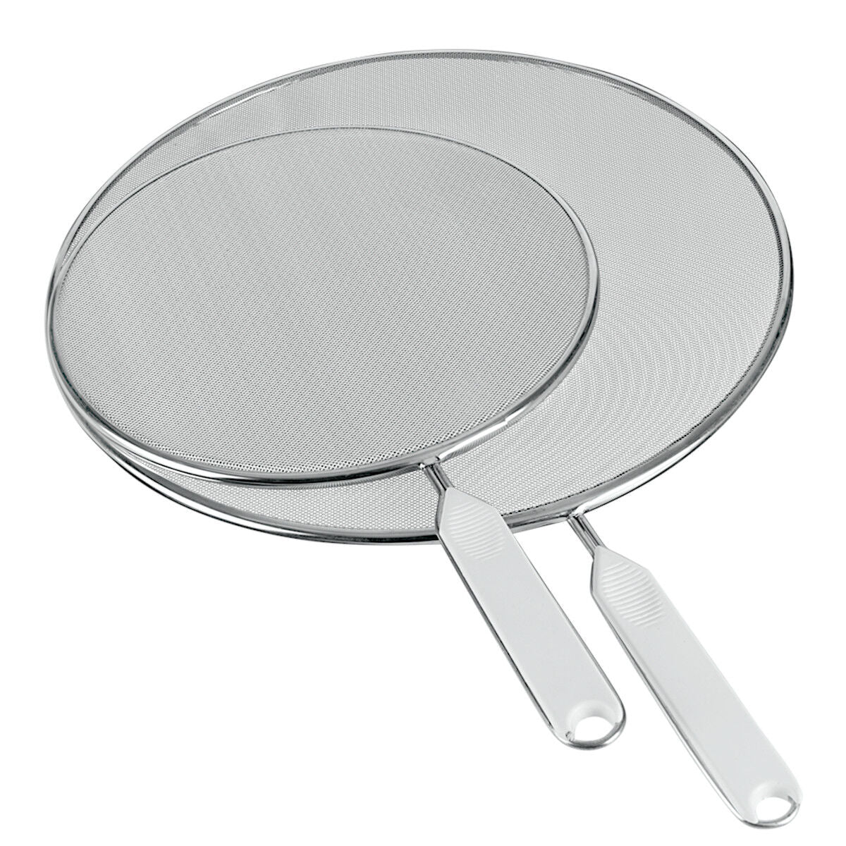 METALTEX 2er-Set Spritzschutz 21 + 29 cm aus Aluminium-Streckmetall