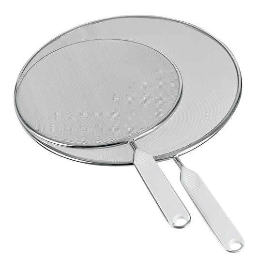 METALTEX 2er-Set Spritzschutz 21 + 29 cm aus Aluminium-Streckmetall