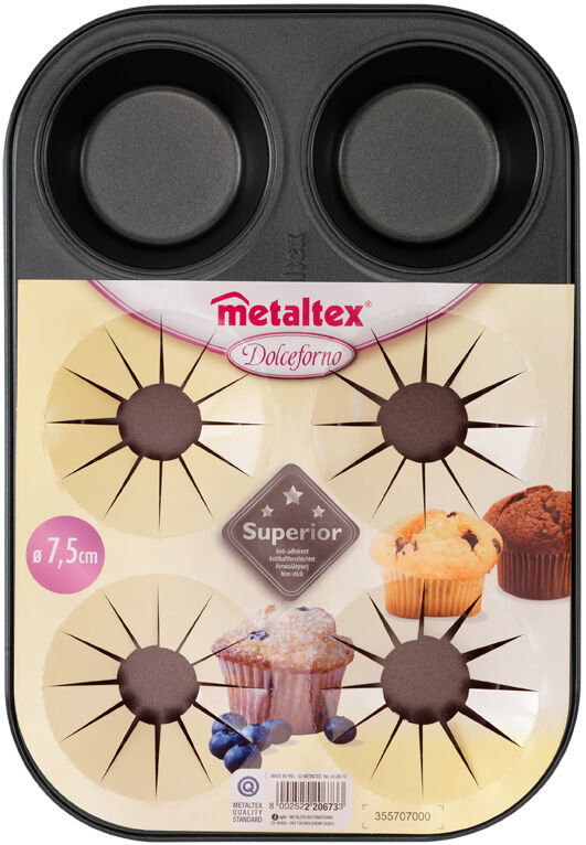 METALTEX 220673038 Superior Muffinform 6er, antihaft