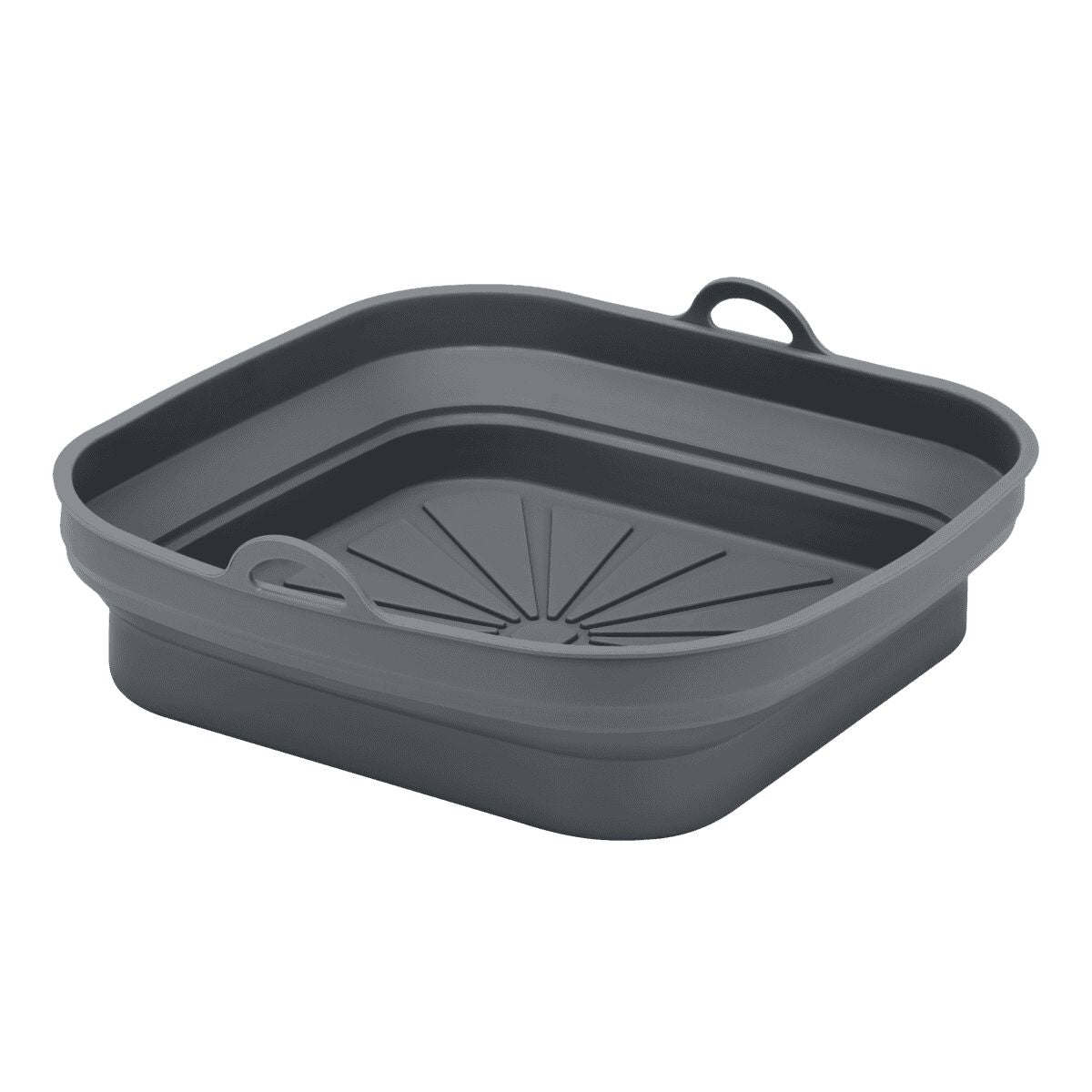 METALTEX 222193000 Faltbarer Silikonkorb für Airfryer 21,5 x 21,5 cm, geeignet für Heißluftfritteuse, Mikrowelle und Ofen