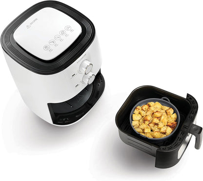 METALTEX 222194000 Faltbarer Silikonkorb für Airfryer Ø 20 cm, geeignet für Heißluftfritteuse, Mikrowelle und Ofen