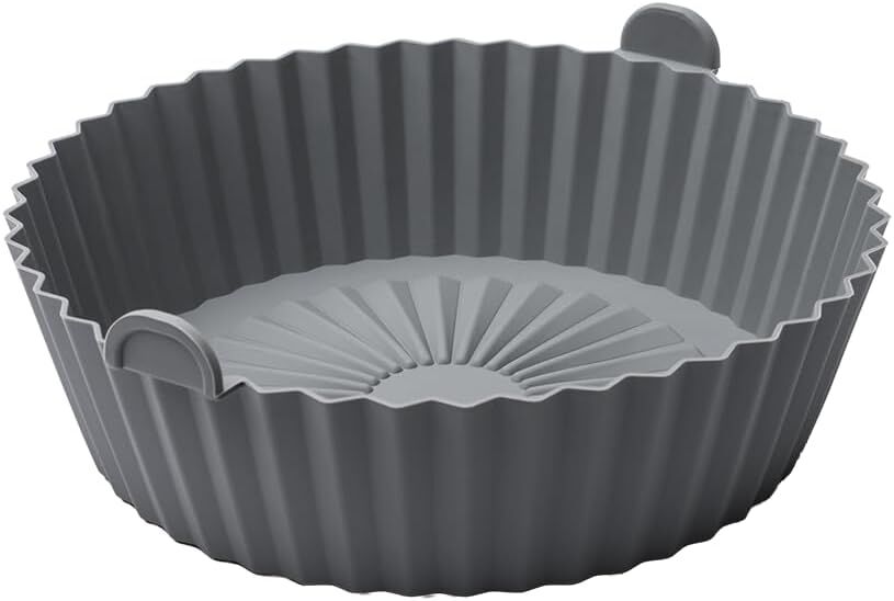 METALTEX 222195000 Silikonkorb für Airfryer Ø 20 cm, geeignet für Heißluftfritteuse, Mikrowelle und Ofen