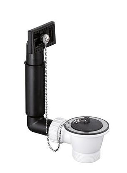 BLANCO 222458 Ablaufgarnitur 1 x 1,5 Zoll Stopfen mit Überlauf eckig / Ersatzteil – Bild 4