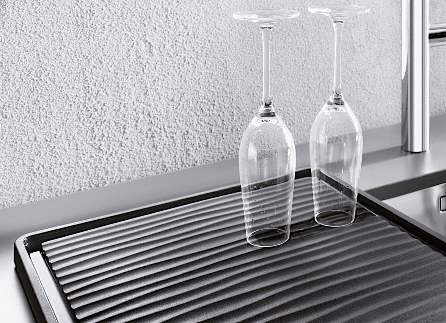 BLANCO Tropf 432 x 382 mm aus Kunststoff schwarz für Unterbaubecken / Zubehör – Bild 4