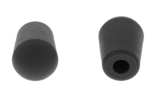 10er SET BLANCO 233375 Kunststofffuß schwarz für Draht 4 mm (1 Stück), Tropfenform / Ersatzfuß für Geschirrkörbe – Bild 3