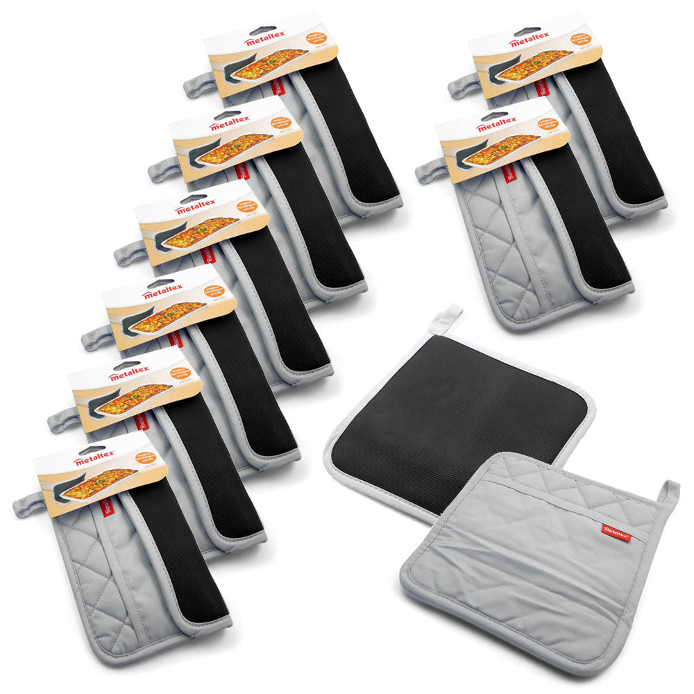 10er SET METALTEX 239534109 Topflappen antislip 22 cm / Hitzeschutz / Backzubehör