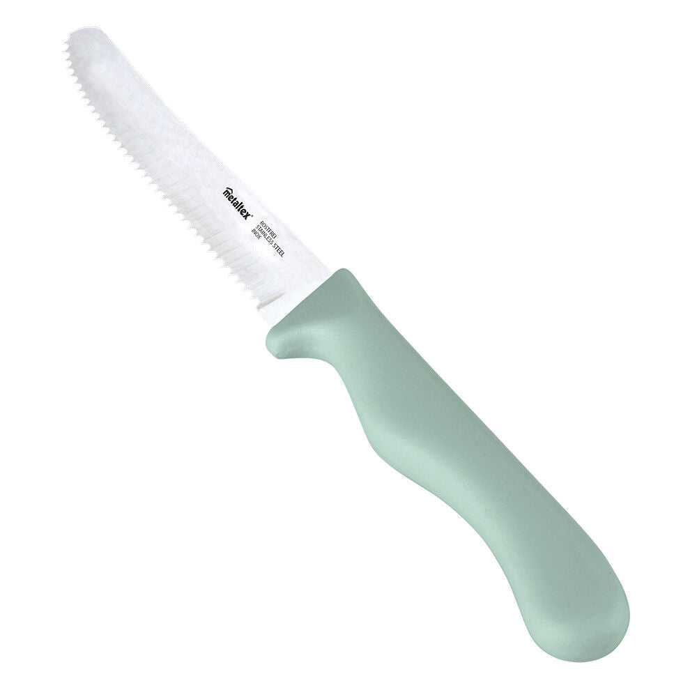 METALTEX 248132030 CHROMOTHERAPY Basic Brotzeitmesser 21,5 cm - grün