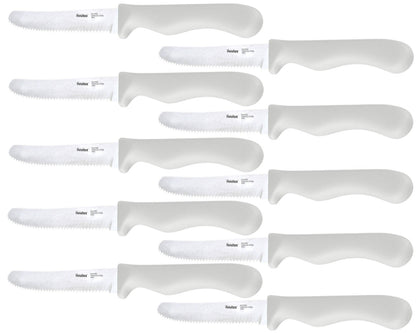 10er SET METALTEX 248132031 CHROMOTHERAPY Basic Brotzeitmesser 21,5 cm - weiß