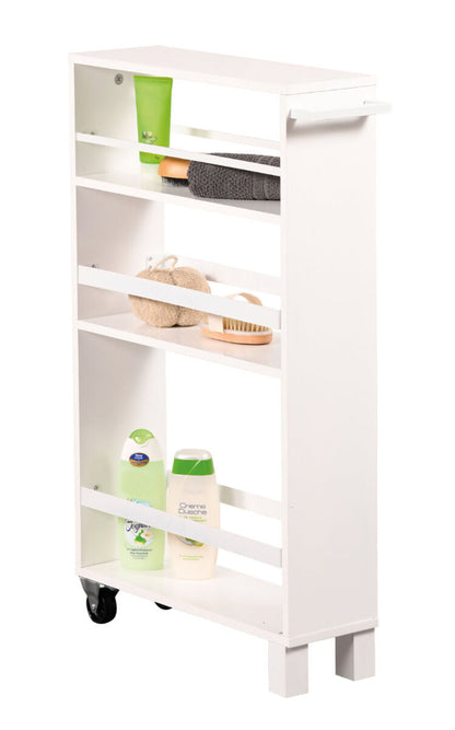KESPER 24854-13 Nischenregal, weiß gekälkt aus FSC-zertifizierte Spanplatte / Regal / Rollregal