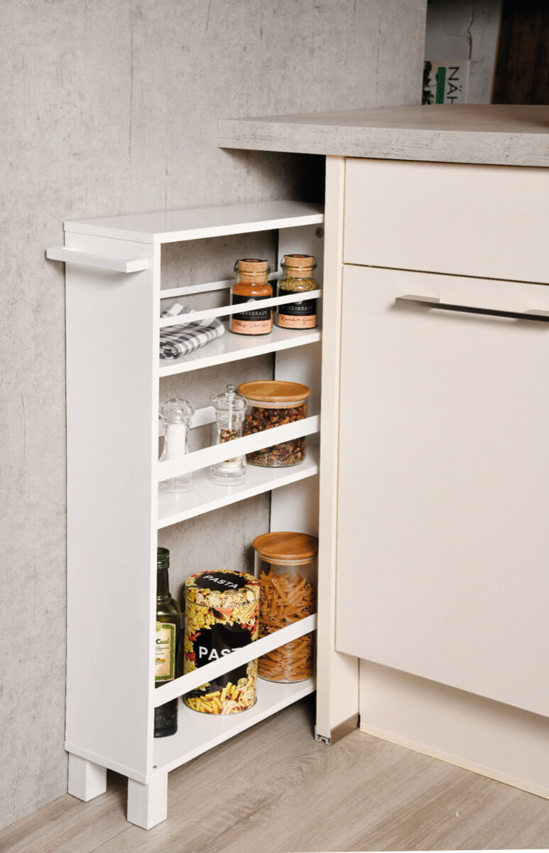 KESPER 24854-13 Nischenregal, weiß gekälkt aus FSC-zertifizierte Spanplatte / Regal / Rollregal