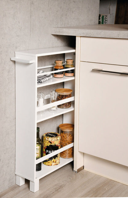 KESPER 24854-13 Nischenregal, weiß gekälkt aus FSC-zertifizierte Spanplatte / Regal / Rollregal