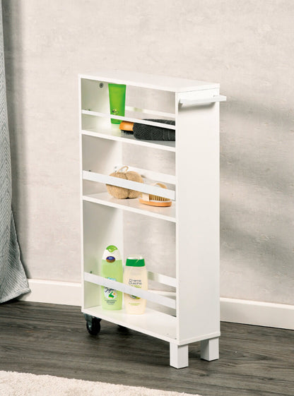 KESPER 24854-13 Nischenregal, weiß gekälkt aus FSC-zertifizierte Spanplatte / Regal / Rollregal