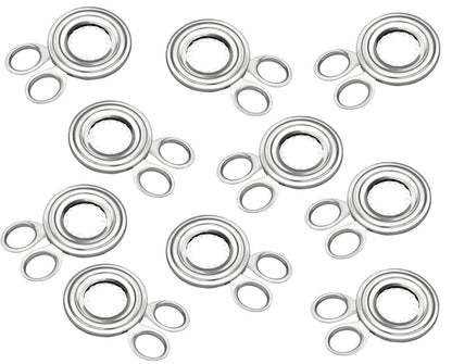 10er SET METALTEX Eierköpfer aus INOX mit praktischen Sicherheits-Scherengriffen / Eieröffner / Frühstückszubehör / Köpfer