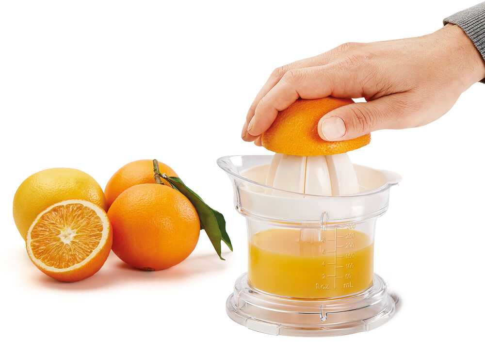Metaltex 252005000 Zitruspresse CITRUS+ mit austauschbaren Presskegeln / Saftpresse
