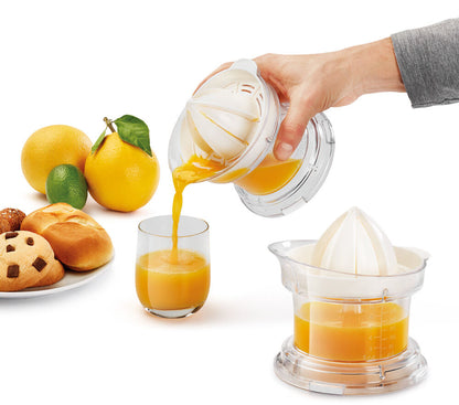 Metaltex 252005000 Zitruspresse CITRUS+ mit austauschbaren Presskegeln / Saftpresse