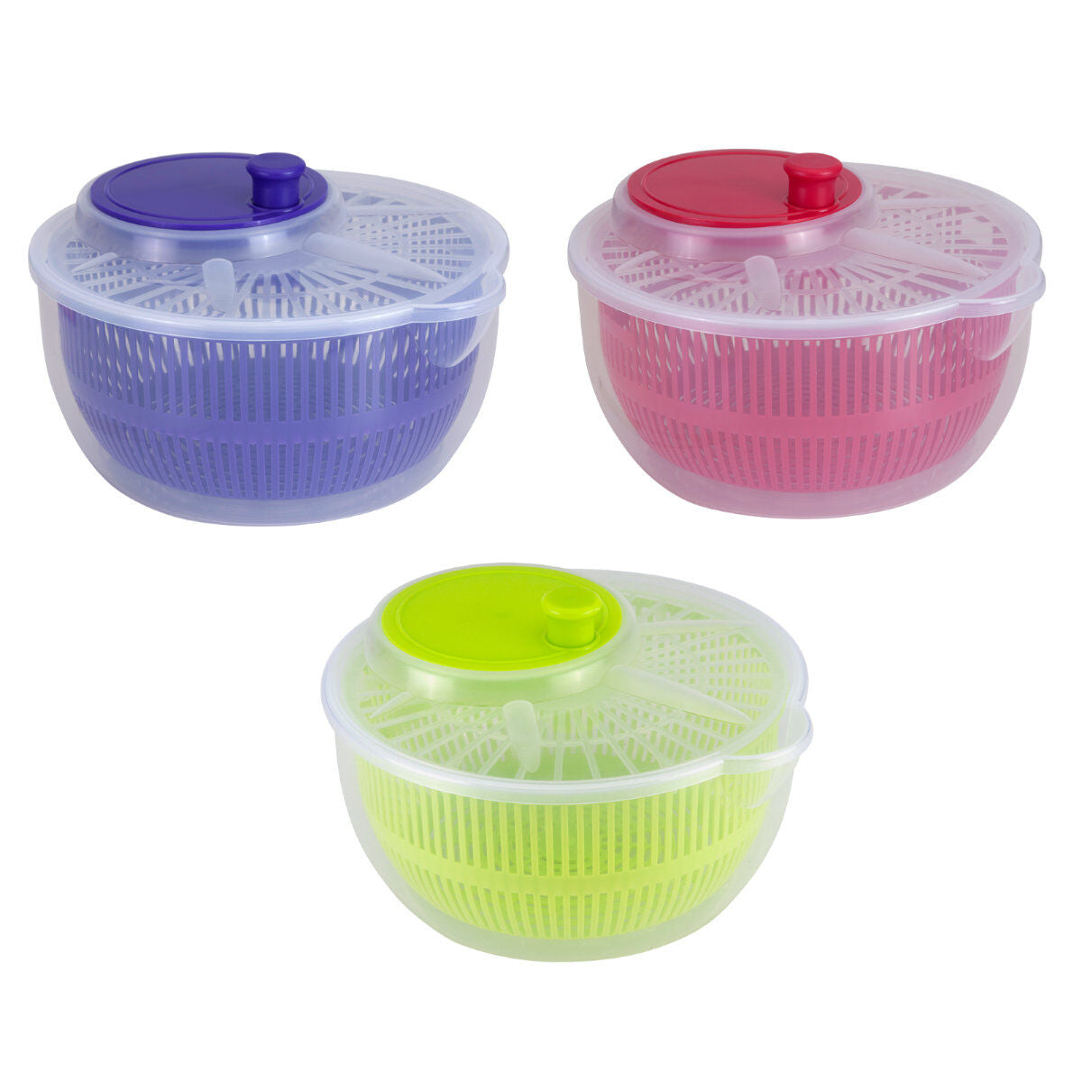 Metaltex 252147080 Salatschleuder 24 cm, farbig sortiert
