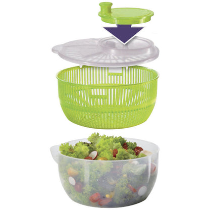 Metaltex 252147080 Salatschleuder 24 cm, farbig sortiert