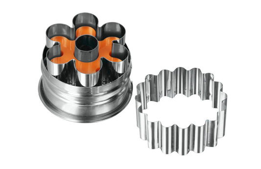METALTEX 252373010 Linzer-Ausstecher ROSETTE / Ausstechform / Plätzchenform