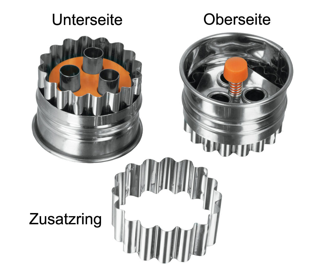 METALTEX 252371010 Linzer-Ausstecher BLUME / Ausstechform / Plätzchenform