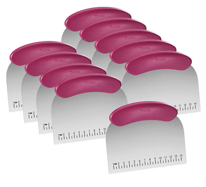 10er SET METALTEX 252595010 Teigspachtel Inox / Profi-Qualität mit eingelaserter Maßeinheit