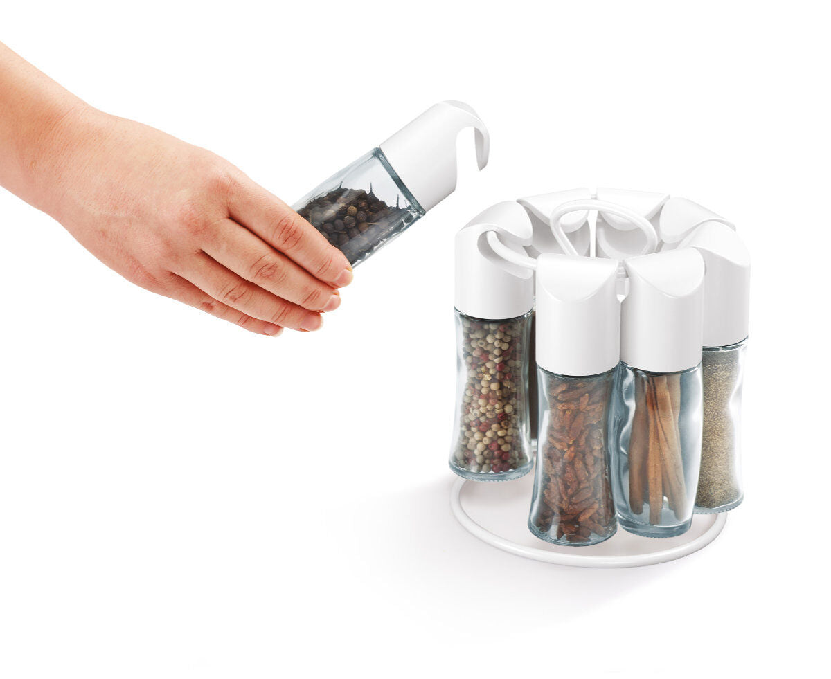 METALTEX 252876001 Spice-8 Gewürzständer weiß / Gewürzkarussell