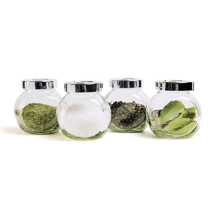 10er SET METALTEX 252891000 Vorratsglas mit Deckel 200 ml / Gewürzglas