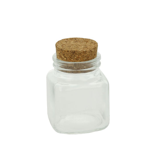 METALTEX 252892000 Vorratsglas mit Korkdeckel 100 ml / Gewürzglas