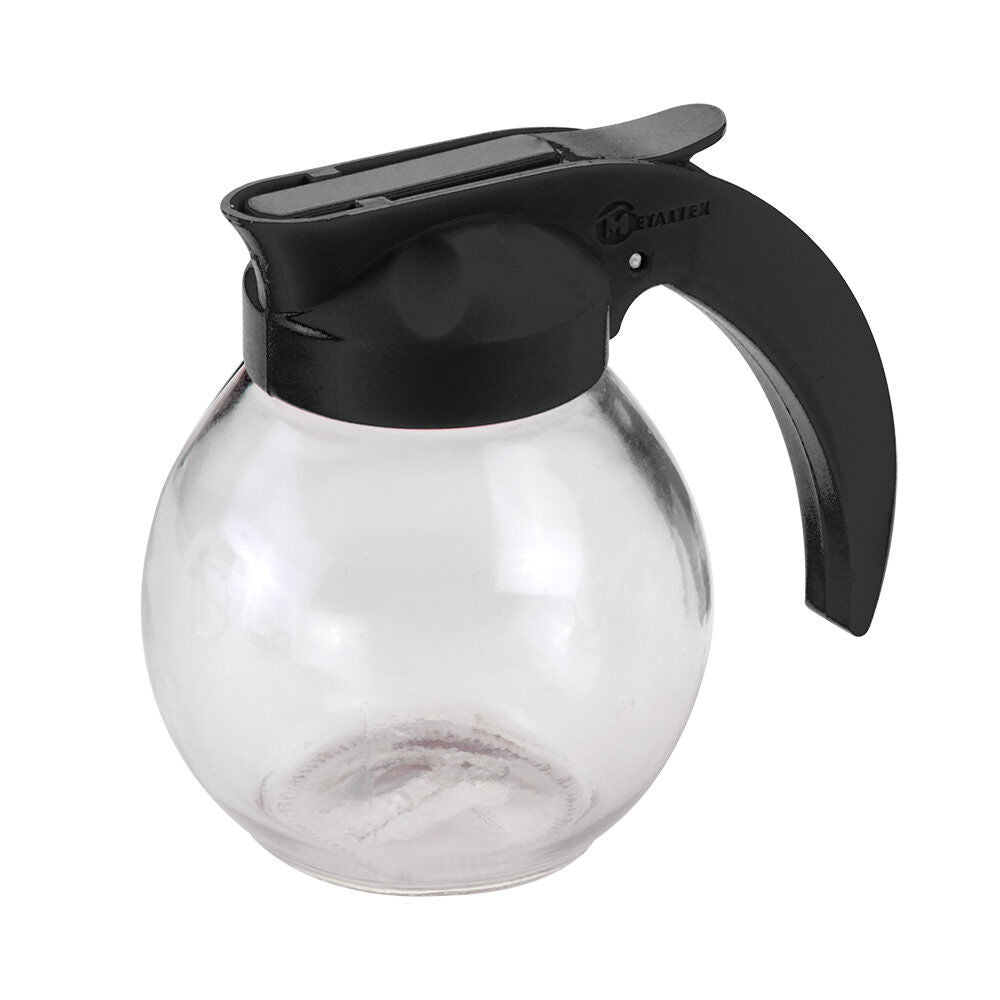METALTEX 252917080 Milk Allzweckgiesser / Milchkännchen rund, 160 ml, mit schwarzem Deckel