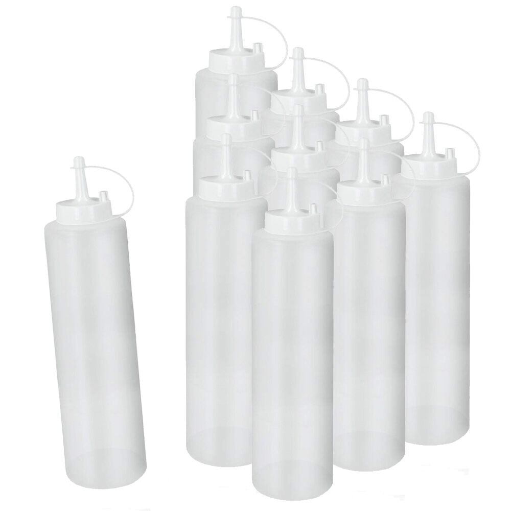 10er SET METALTEX 252964000 Squeezy Saucenspender 700 ml, Kunststoff / Ketchup / Senf / Soßenspender