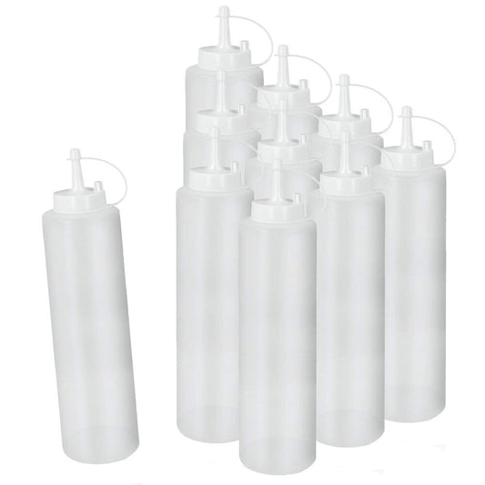 10er SET METALTEX 252964000 Squeezy Saucenspender 700 ml, Kunststoff / Ketchup / Senf / Soßenspender