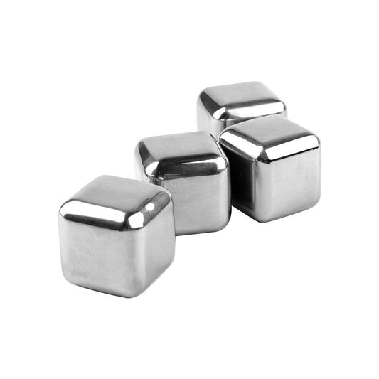 METALTEX 253504000 4er-Set Eiswürfel Inox