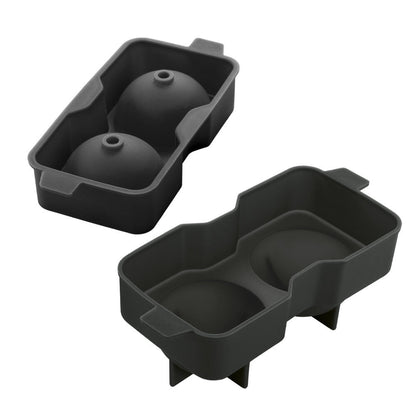 METALTEX 253532001 Flexible Eiswürfelform aus Silikon für 2 Kugeln mit Ø 6 cm