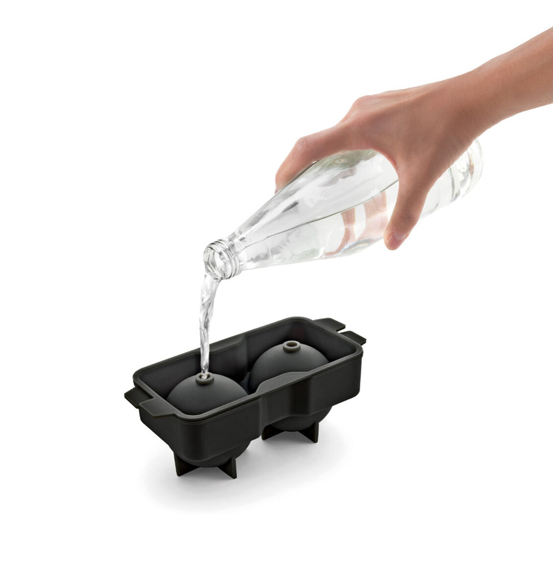 METALTEX 253532001 Flexible Eiswürfelform aus Silikon für 2 Kugeln mit Ø 6 cm
